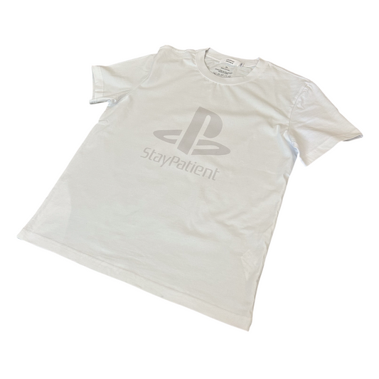 Stay Patient Logo Tee (White)