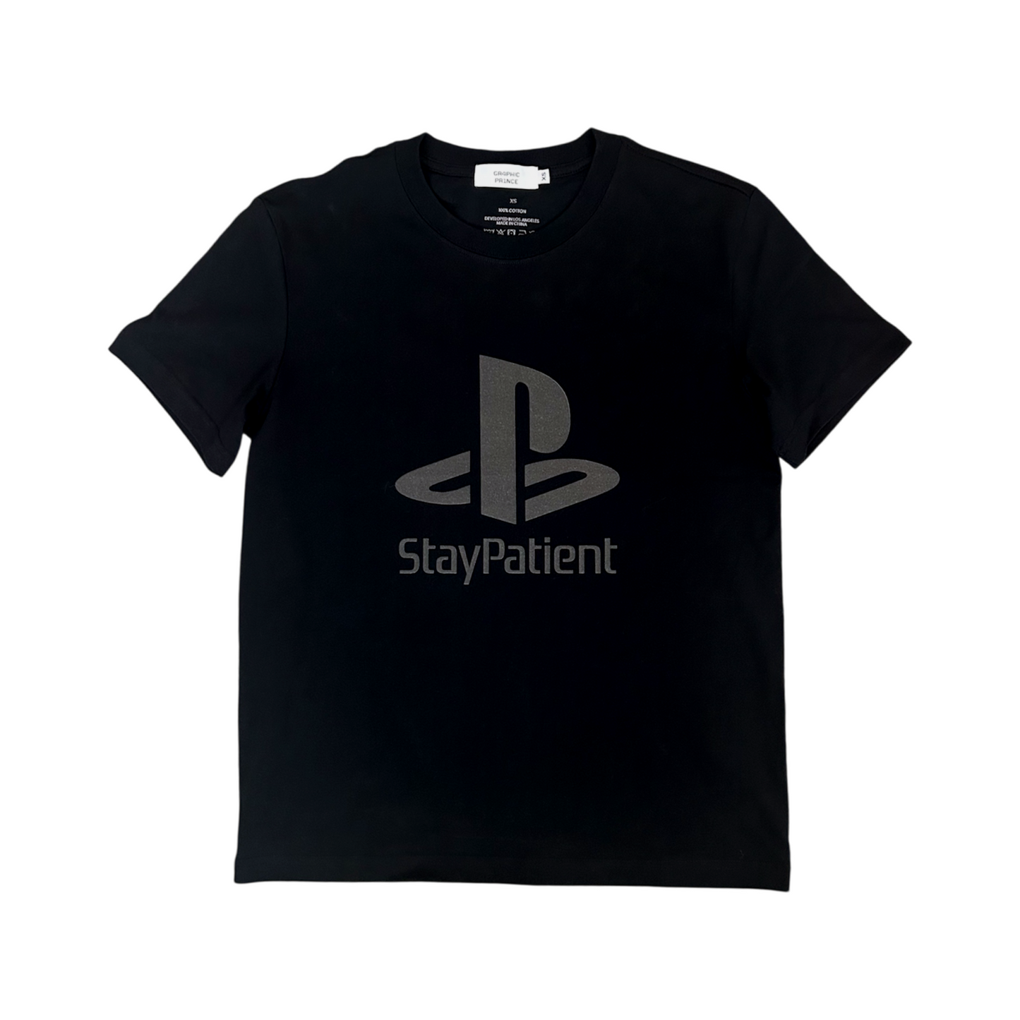 Stay Patient Logo Tee (Black)