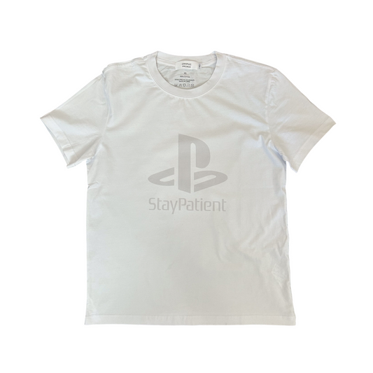 Stay Patient Logo Tee (White)